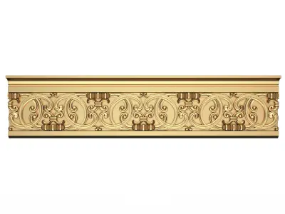 Cornice Decoration Molding 08 Low-poly 3D model
