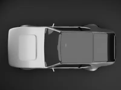 Retro Coupe GT  Car 3D Model  3D model