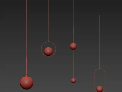 CRESCENT four balls 3D model
