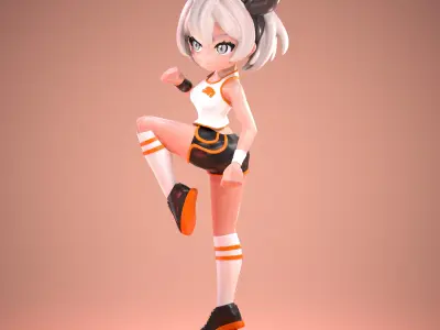 Bea - Workout Outfit - Pokemon Trainer 3D print model