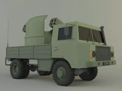 Truck rocket launcher 3D model