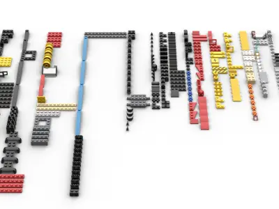 TwindBricks3D - 60395 Combo Race Pack 3D print model