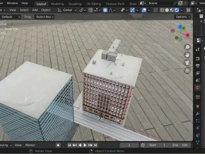 FREE realistic building Free 3D model