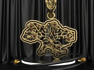 Ukraine Pendant 3D print model