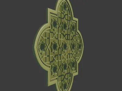 Islamic Geometric Pattern walldesign 3D model