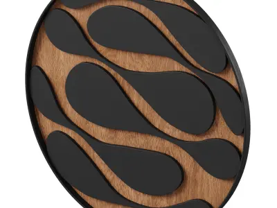 Rustic Wood Wall Art by Woodboz Wall Art 3D model