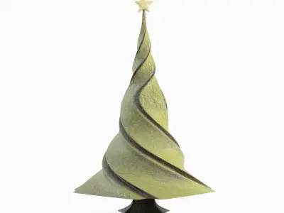 New Year Tree 03 Low-poly 3D model