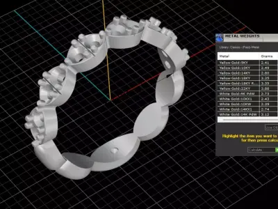 ring woman  3D print model 113