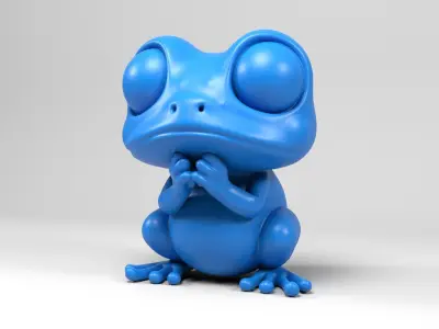 Frog Figure 3D print model
