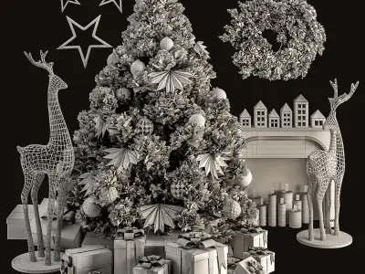 Decoration Christmas B01 3D model