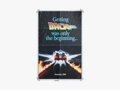 Movie Poster Back To The Future 2 Low-poly 3D model