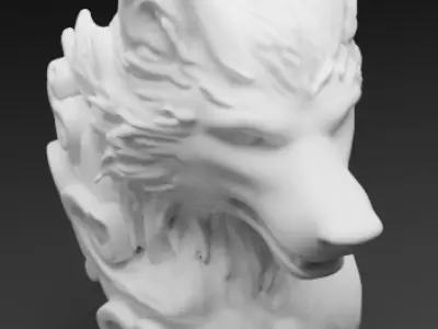 Realistic Wolf 3D Model Low-poly 3D model