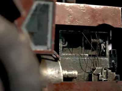 Realistic UMZ-6 3D Tractor Model Low-poly 3D model