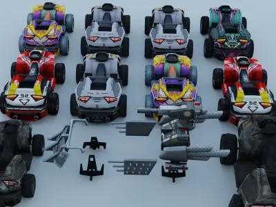 Vehicle car Amphibian 12x 3D model