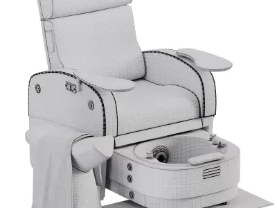 Pedicure Chair  01 3D model