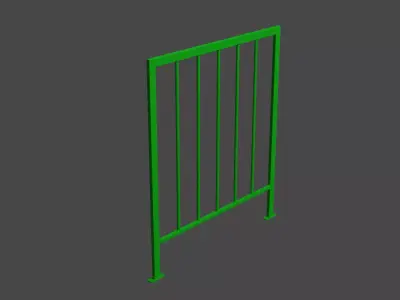 Wire fence  003  3D Model Free 3D model