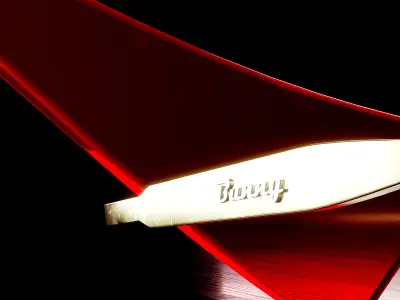 LUXURY CAT TRIANGULAR EYEGLASS - FITS 3D NFTs 3D model