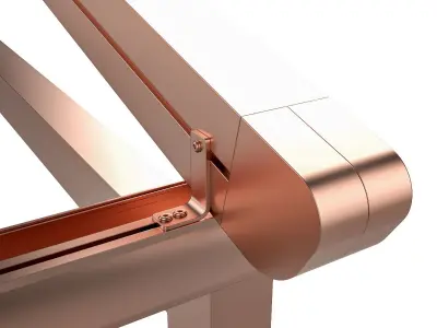 Motorized Pergola 5a copper matte 3D model