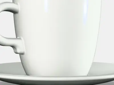 FARGKLAR Cup with saucer 2 Low-poly 3D model