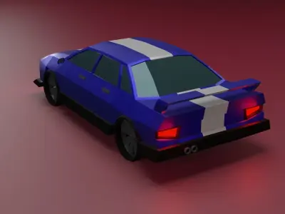 Low-Poly Car 3D model by andrey-kuznetsov-237