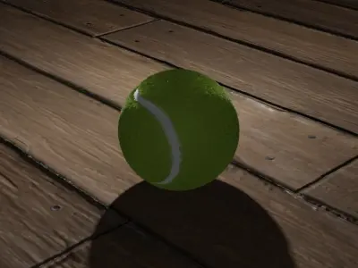 Tennis Ball 3D model 4