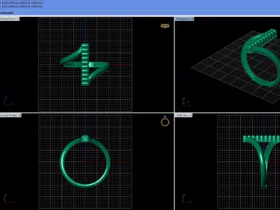 Simple luxury ring 3D print model