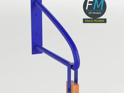 Runged wall bars 3D model