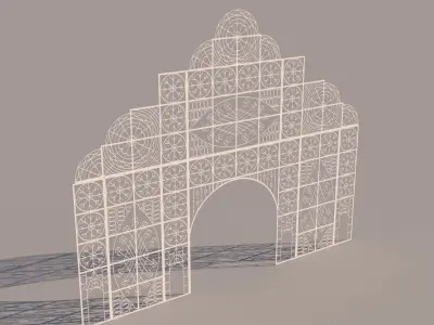 Iron Entry Facade 3D model