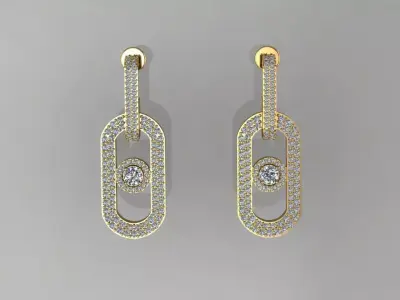 Earrings Messika  3D print model