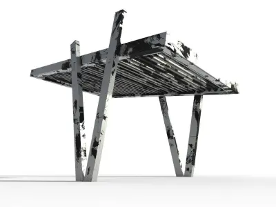 Canopy 1B Low-poly 3D model