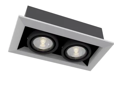 Downlight Metal Modern DL008-2-02-B Maytoni Technical Free 3D model