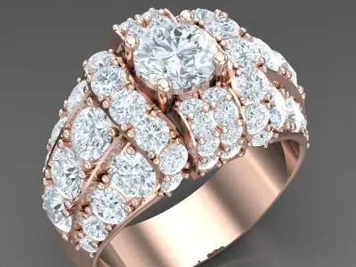 Luxury Men Rings Designs 5MR031 3D print model