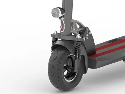 trolleybus  electromobile motorbike 3D model