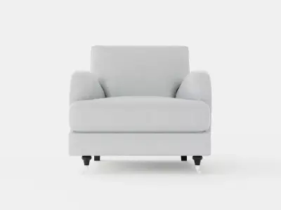 Howard Classic Armchair Low-poly 3D model