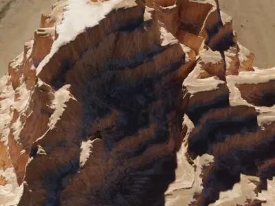 canyon Terrain 4k Free 3D model