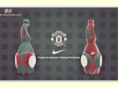 water bottle of Nike concept Free 3D model