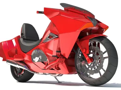 Sport Motorcycle - 3D Models 3D model