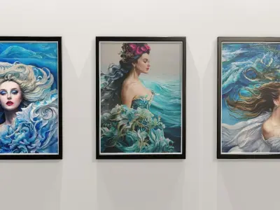 3D Gaming Decoration - Wall Art-01 Low-poly 3D model