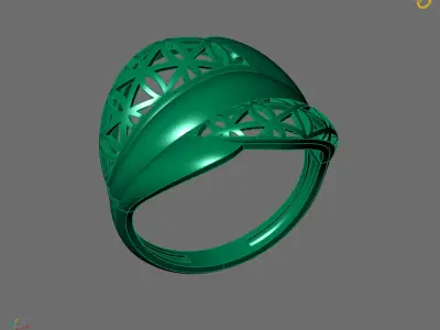 Women Plain Ring Ready STL 3DM Models Womens Rings 3D models 3D print model