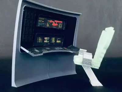 USS Enterprise Bridge Engineering Station - The Wrath of Khan 3D print model