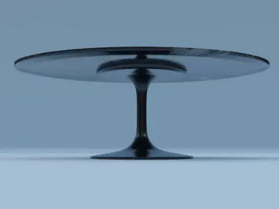 Saarinen Low Oval Coffee Table 3D model
