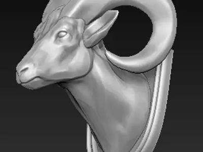 Ram Head 2 3D model