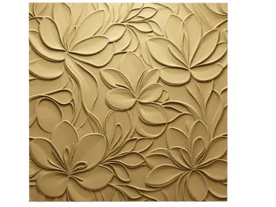 modern panel wall decor set relief stl mural CNC 180 3D model