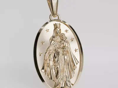 virgin medal 3D print model