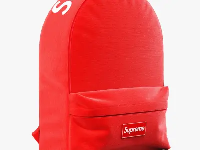 Supreme decorative set red 3D model