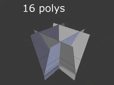 low poly tropical tree Low-poly 3D model