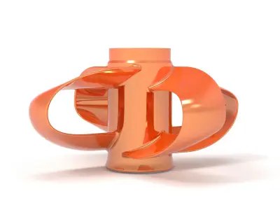 Toroidal boat propeller - 4 blades 3D print model