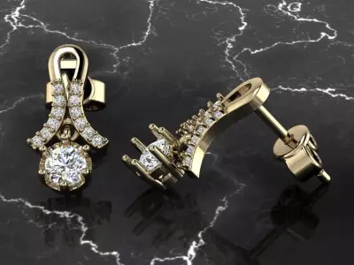 Jewelry Earring 3D print model