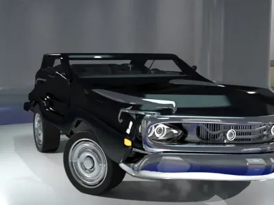 fantasy muscle car 3D model