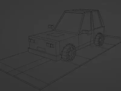Cartoon Car  Free low-poly 3D model